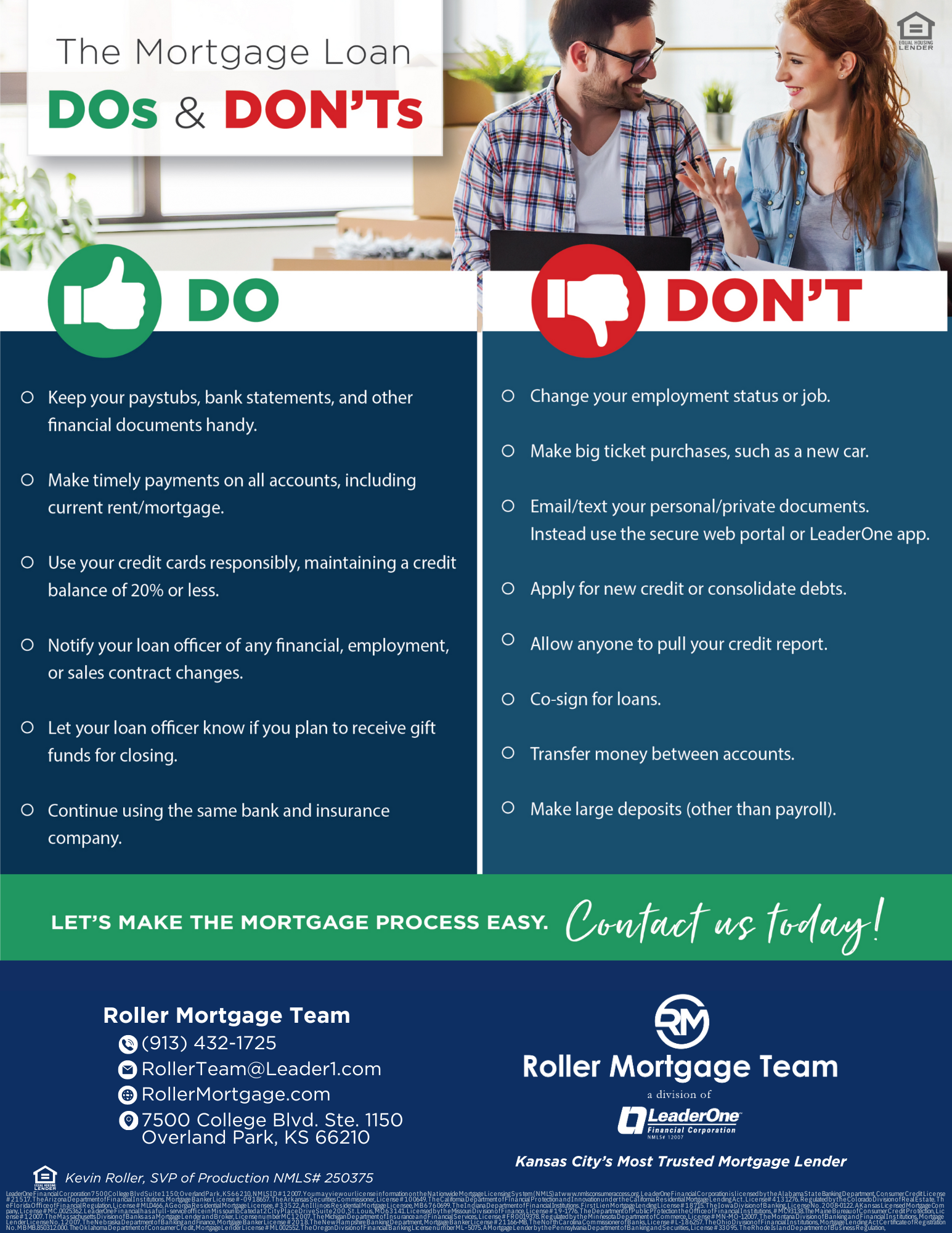 Mortgage Do's & Don't's
